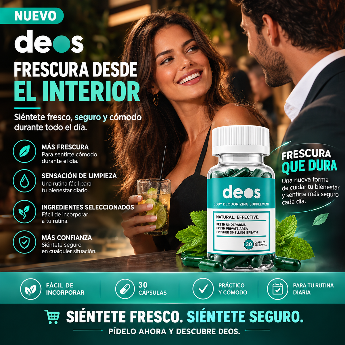 DEOS — FRESCURA DE DENTRO HACIA FUERA